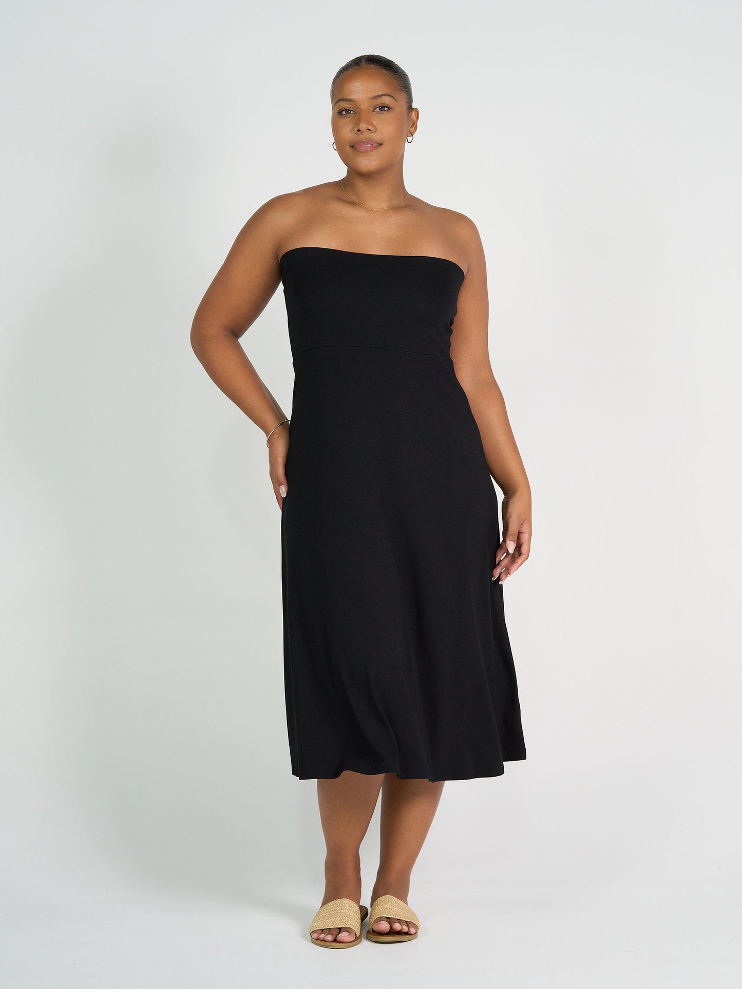 Jackson Bamboo Maxi Skirt - Black