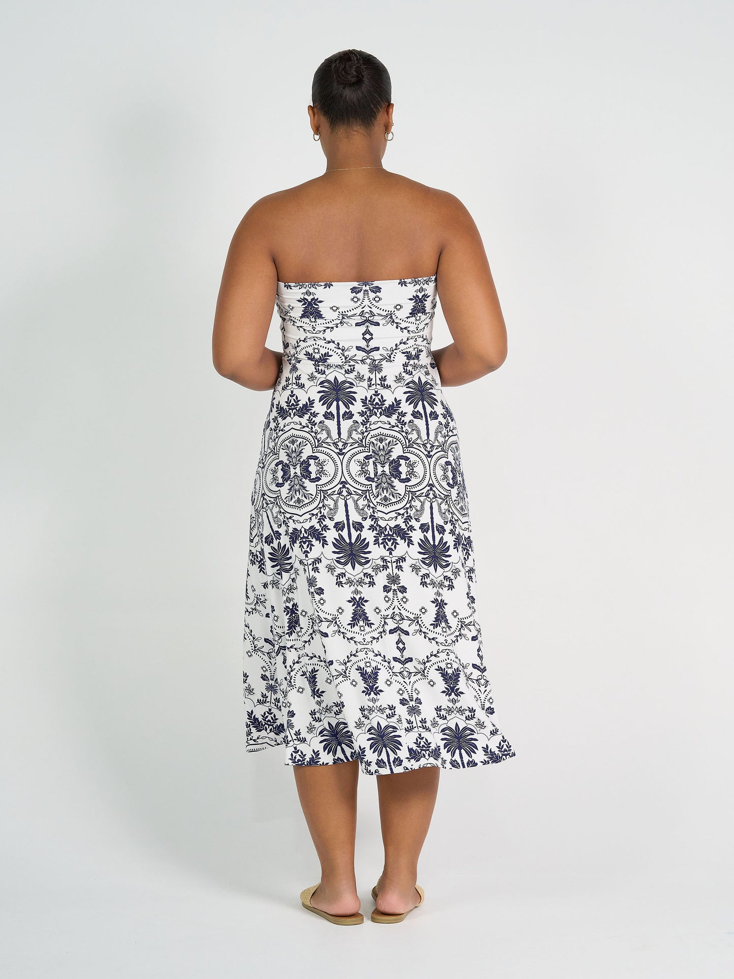 Jackson Bamboo Maxi Skirt - Blue Palm