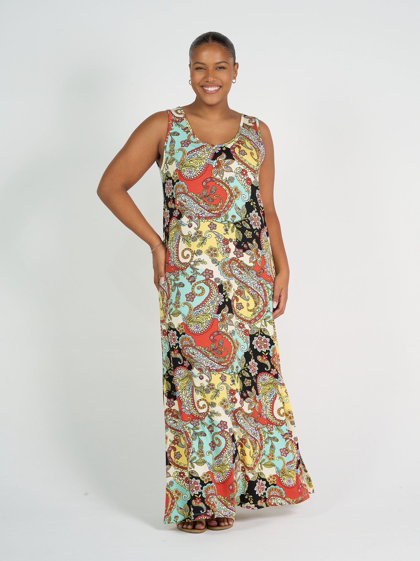 Janet Sleeveless Bamboo Maxi Dress - Noosa Pucci