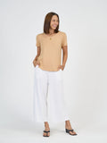 Janis Short Sleeve Bamboo T-Shirt - Tan