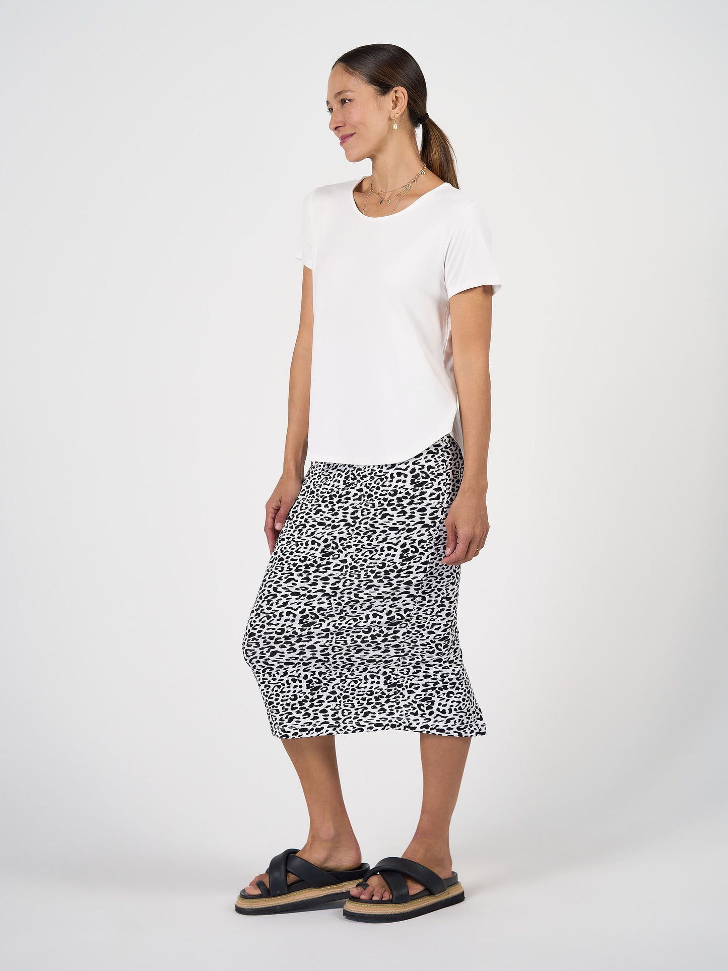 Janis Short Sleeve Bamboo T-Shirt - White