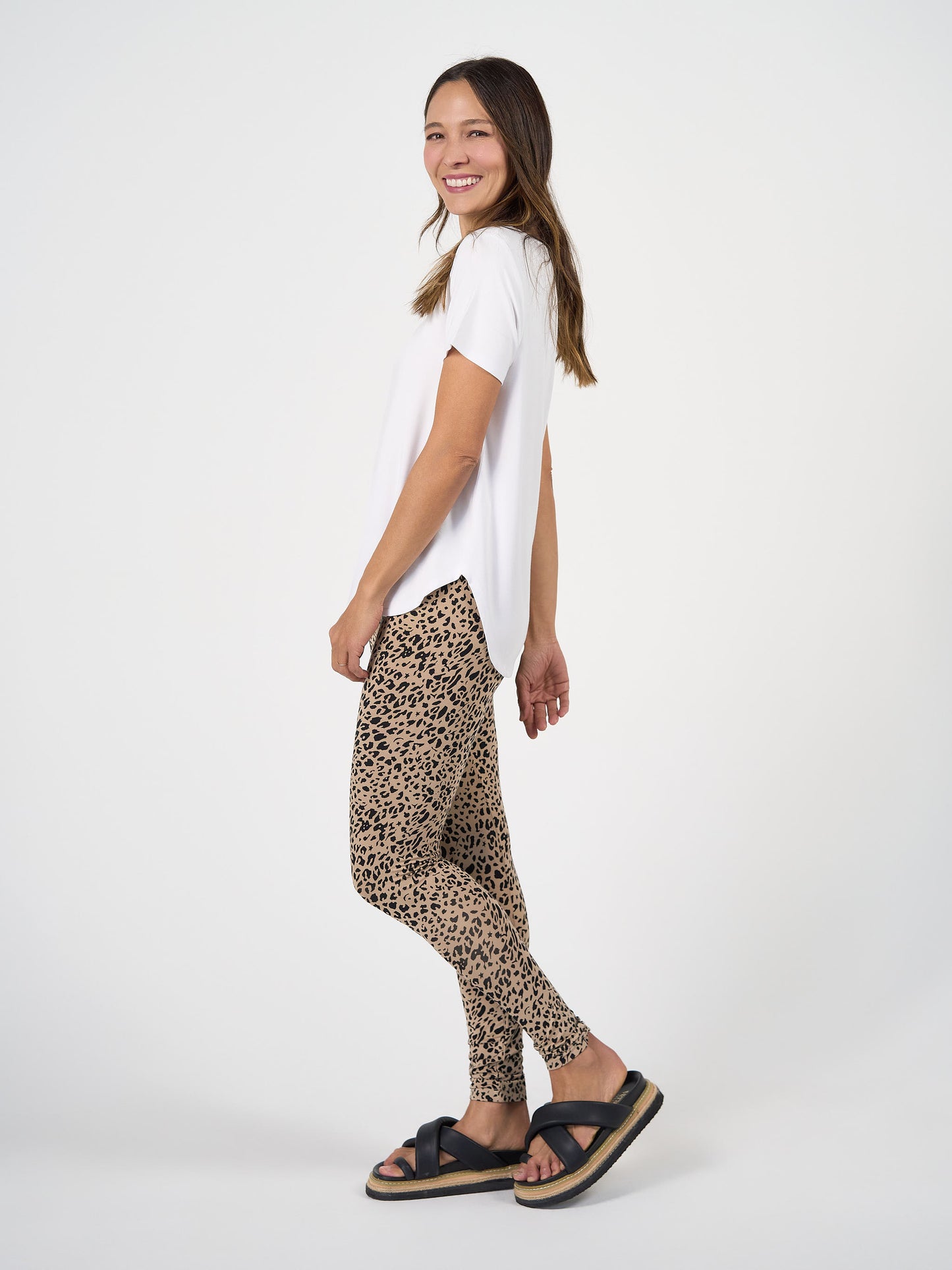 Janis Short Sleeve Bamboo T-Shirt - Cream