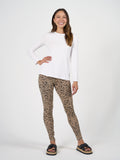 Jones Long Sleeve Fitted Bamboo Top - White