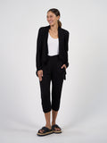 Joni Bamboo Waterfall Cardigan/Jacket - Black