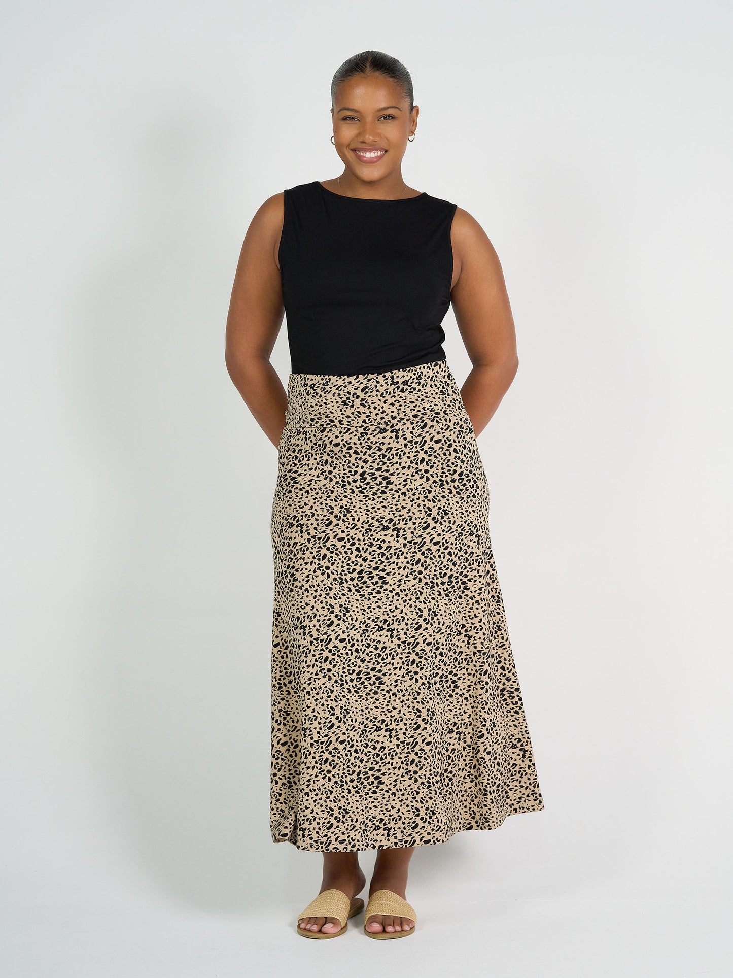 Kate Bamboo Tank - Black