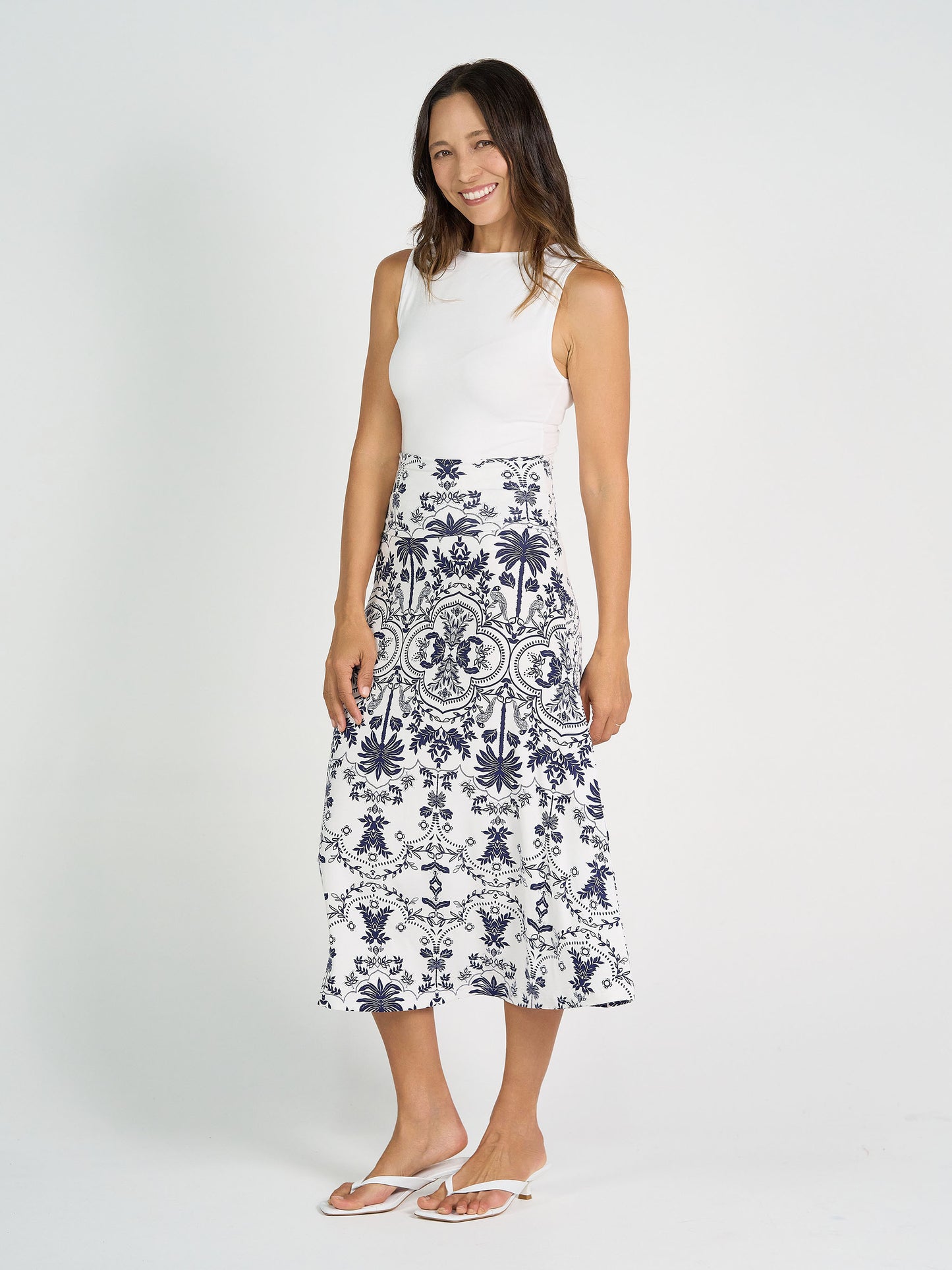 Kate Bamboo Tank - White