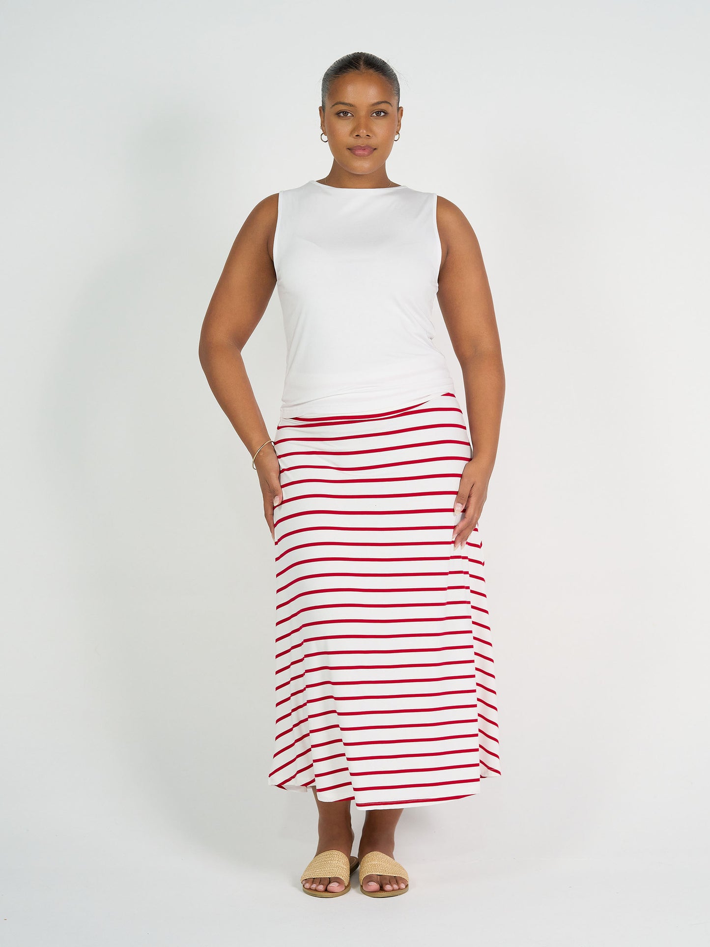 Kate Bamboo Tank - White