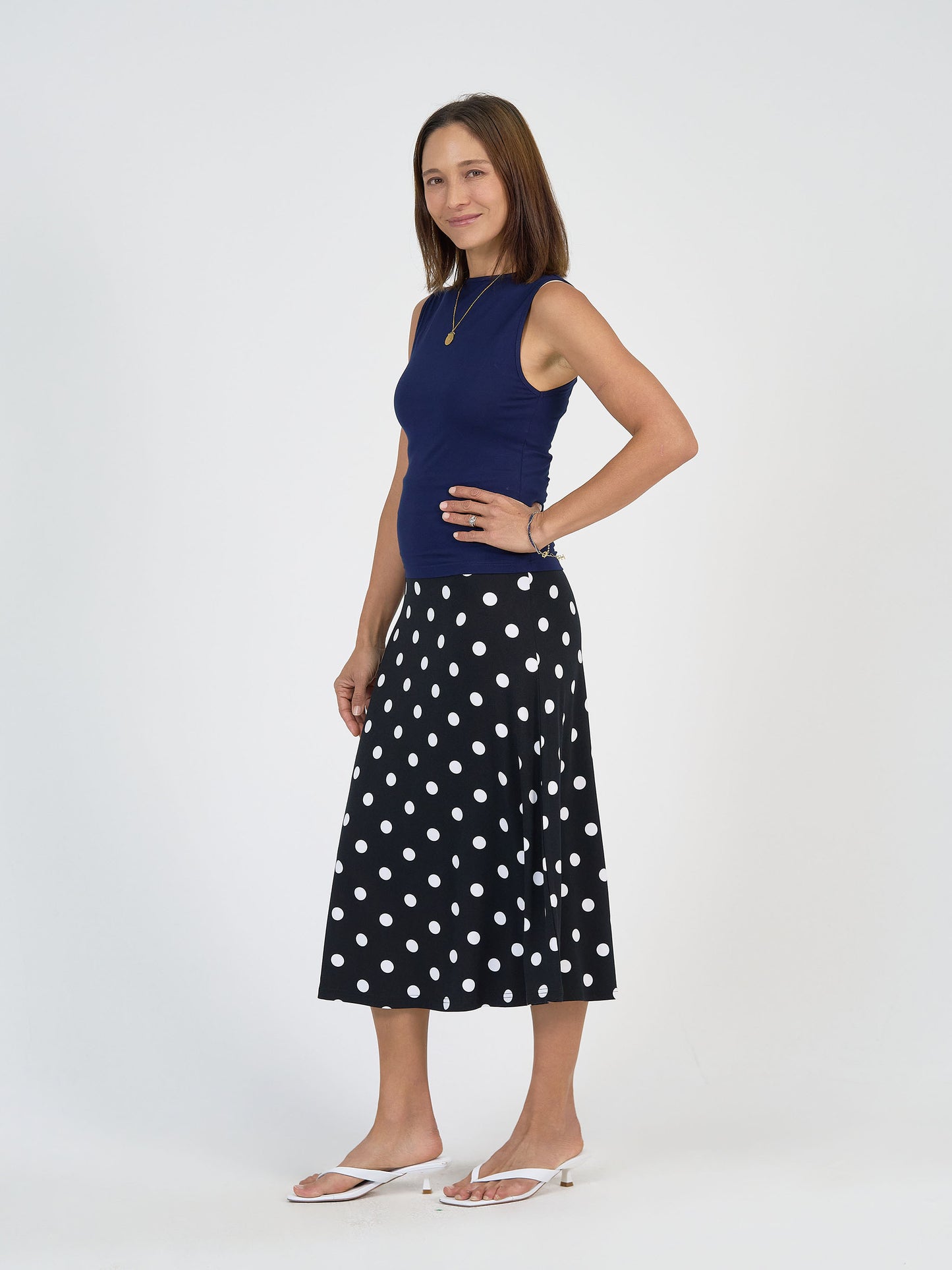 Kate Bamboo Tank - Navy