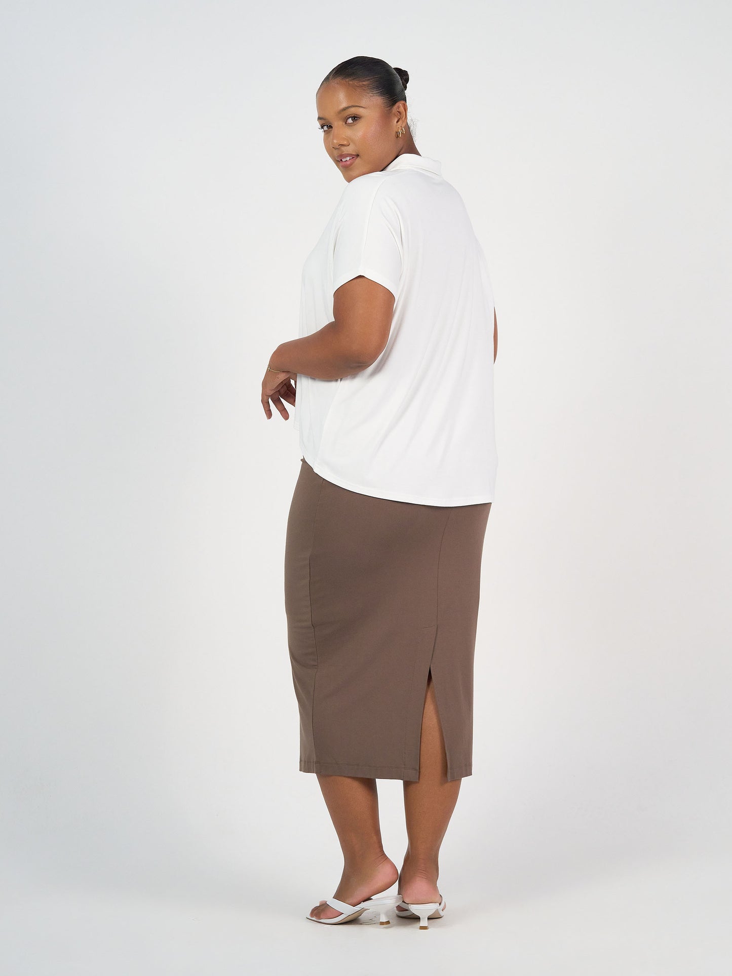 Maxi Bamboo Whitney Tube Skirt - Chocolate