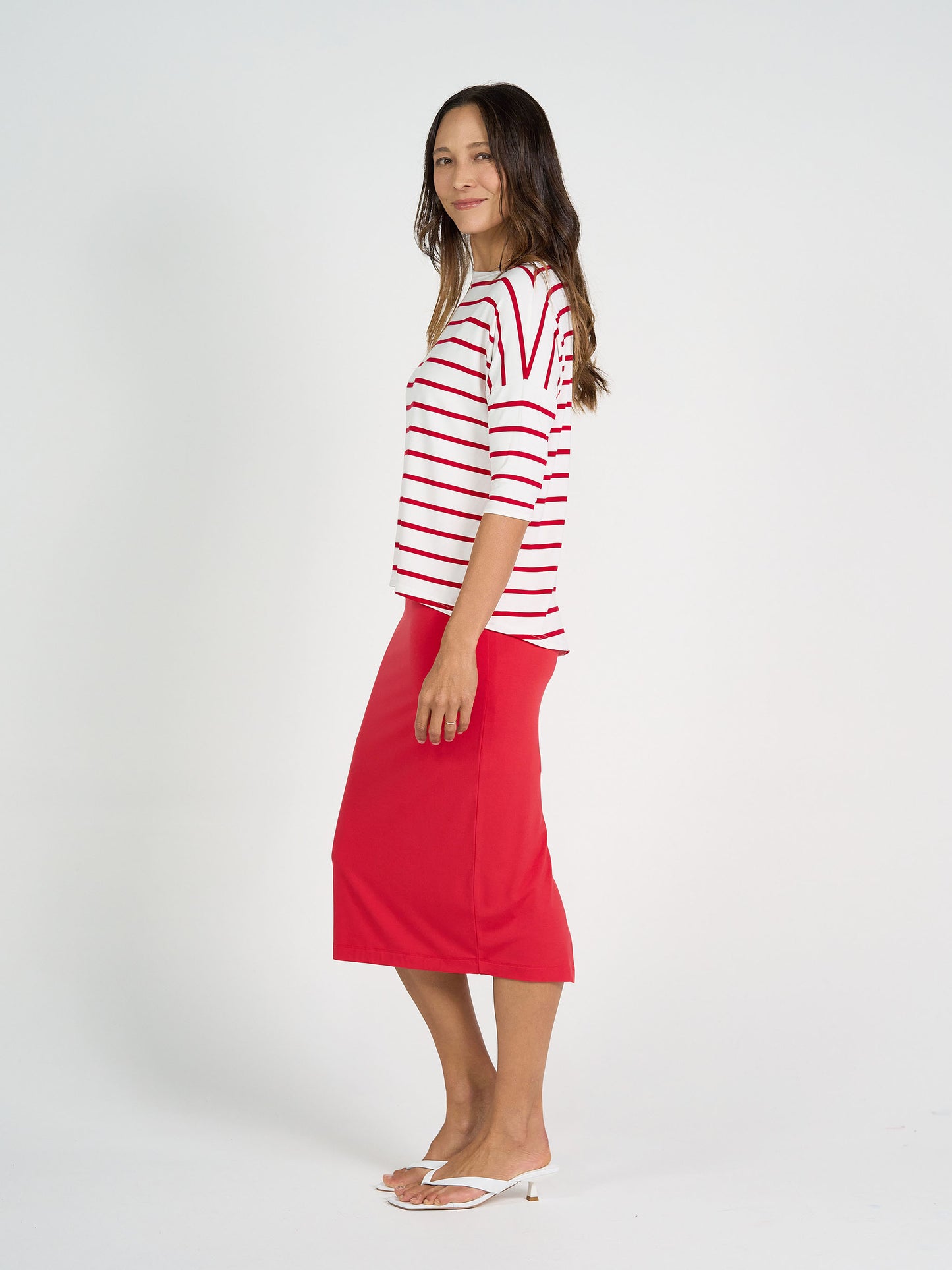 Maxi Bamboo Whitney Tube Skirt - Lipstick