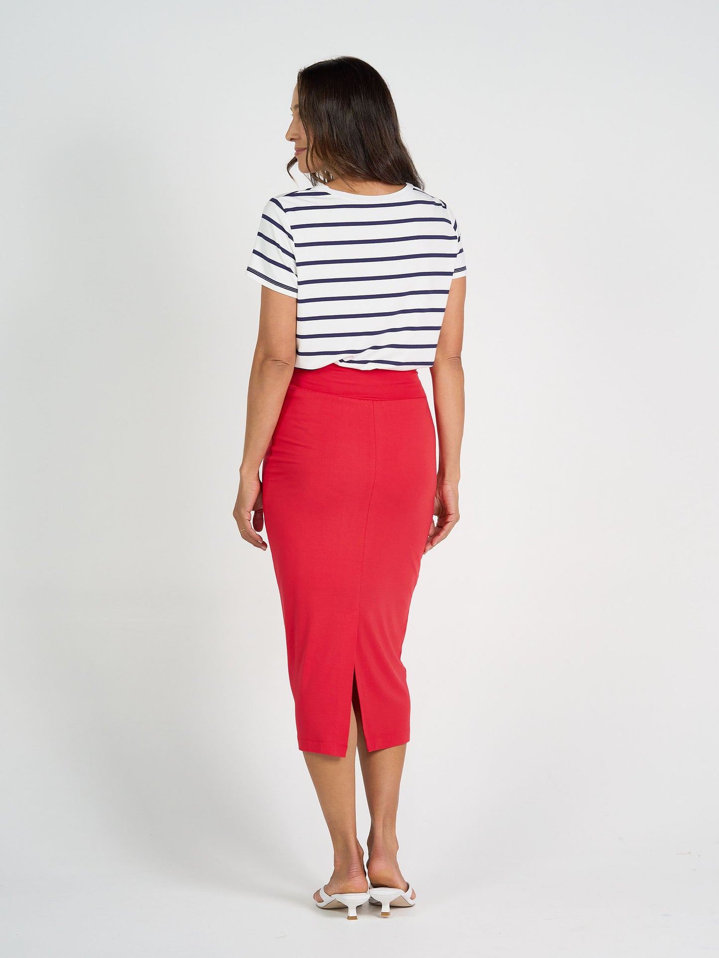 Maxi Bamboo Whitney Tube Skirt - Lipstick