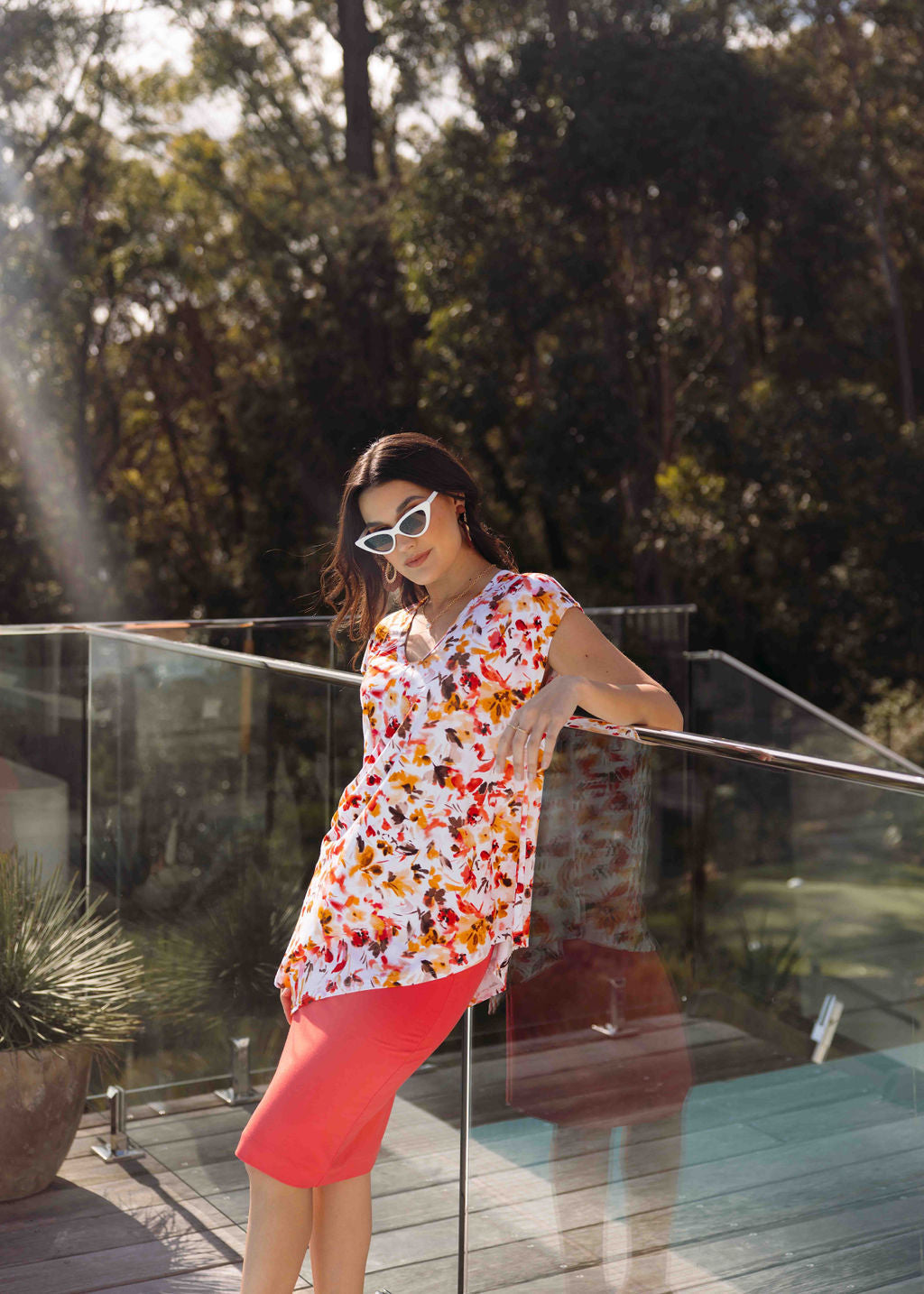 Midi Bamboo Whitney Tube Skirt - Berry