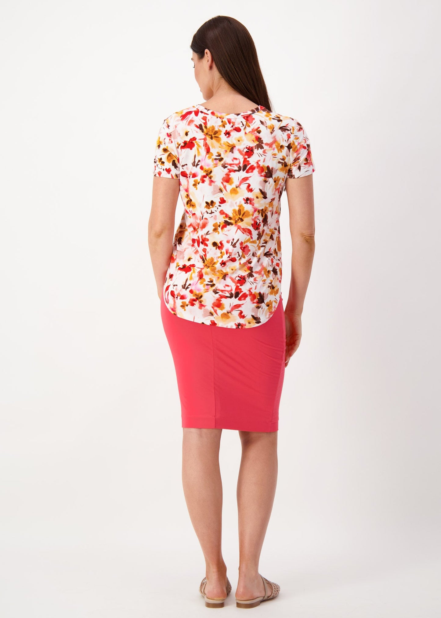 Midi Bamboo Whitney Tube Skirt - Berry