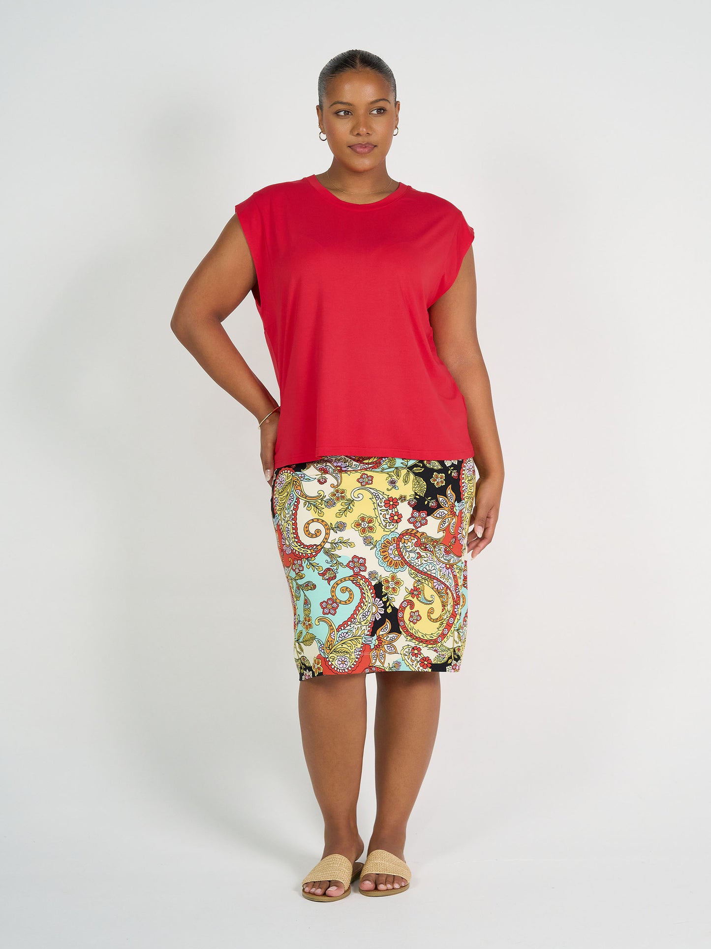 Midi Bamboo Whitney Tube Skirt - Noosa Pucci