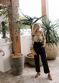 Marigold Silk Wide-Leg Pants