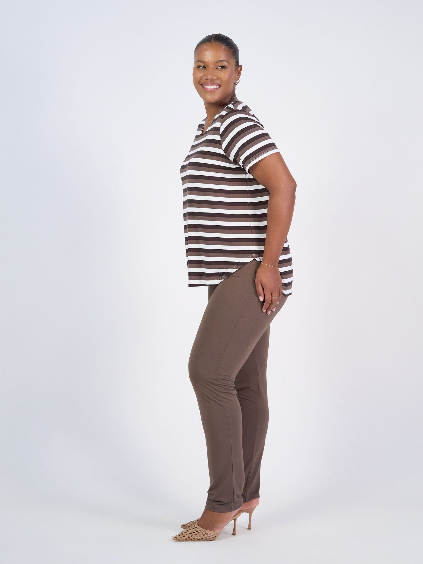 Patti Bamboo Full-Length Pant - Chocolate