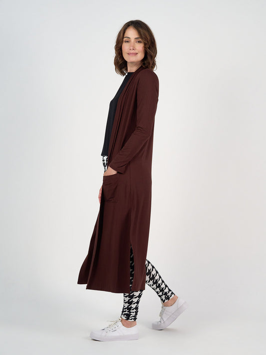 Bamboo Longline Pocket Cardigan