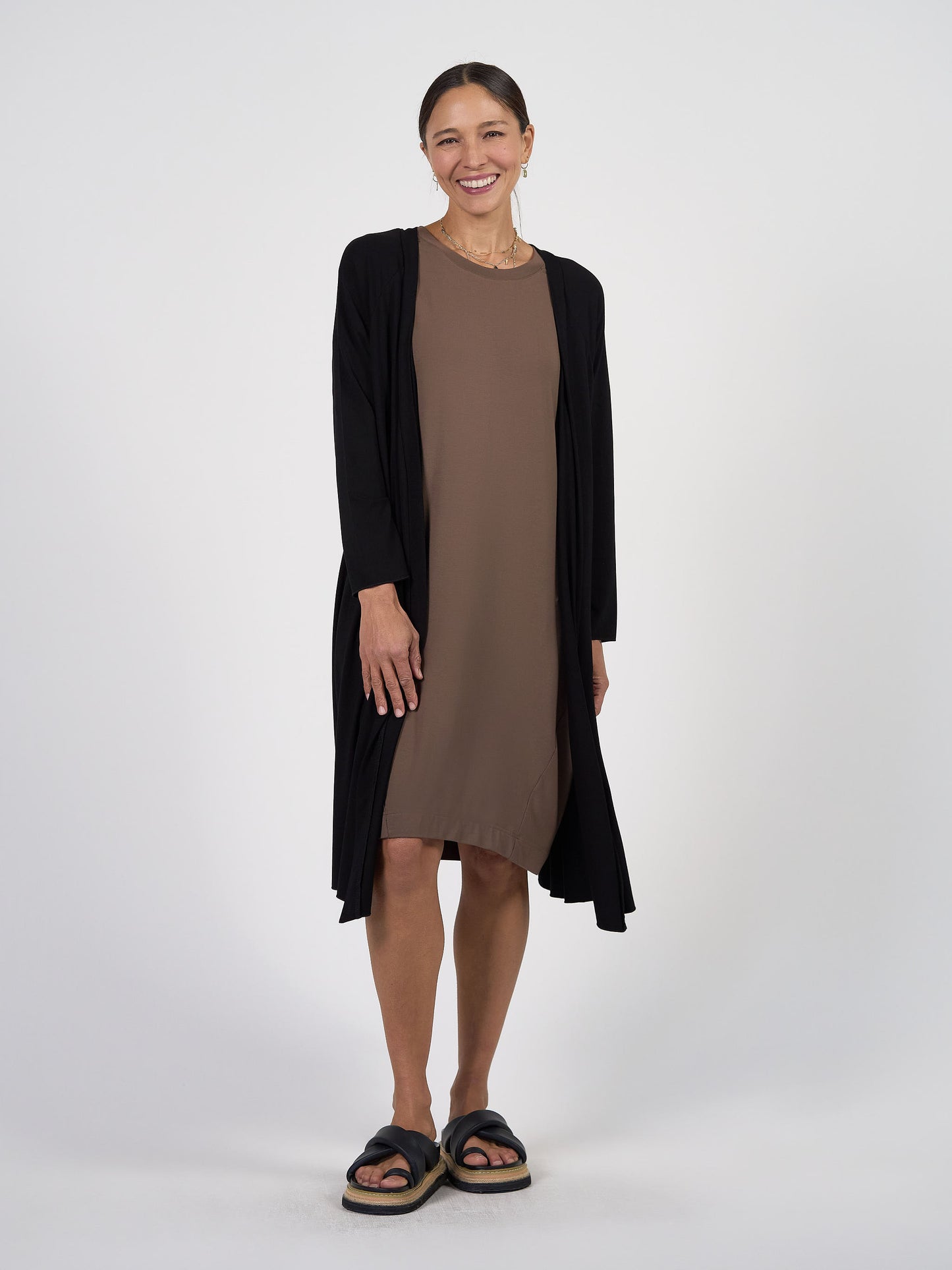 Quatro Longline Bamboo Duster Cardigan