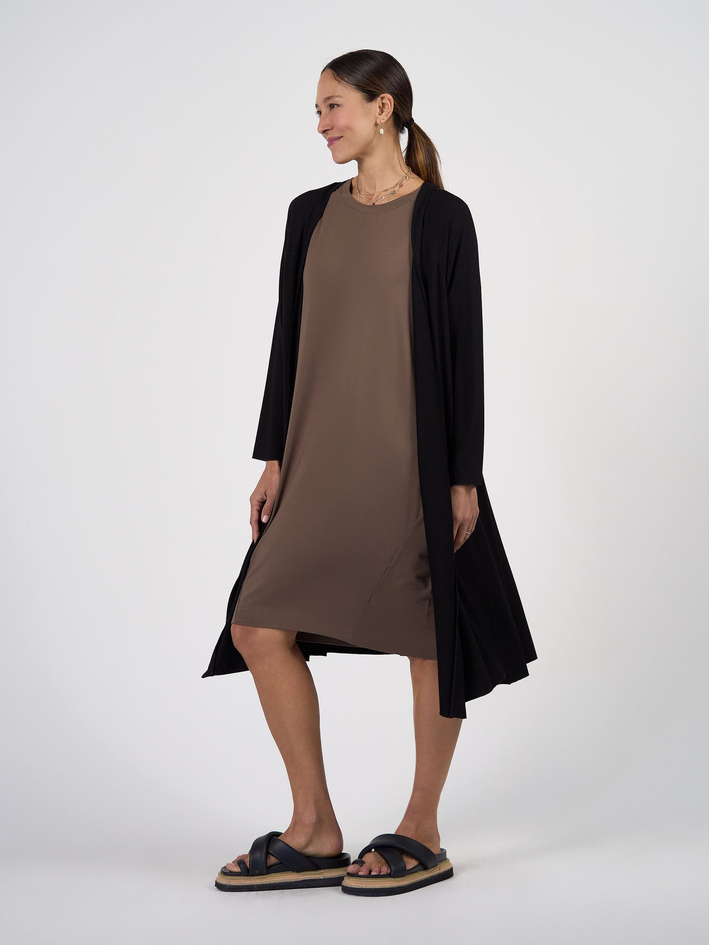 Quatro Longline Bamboo Duster Cardigan