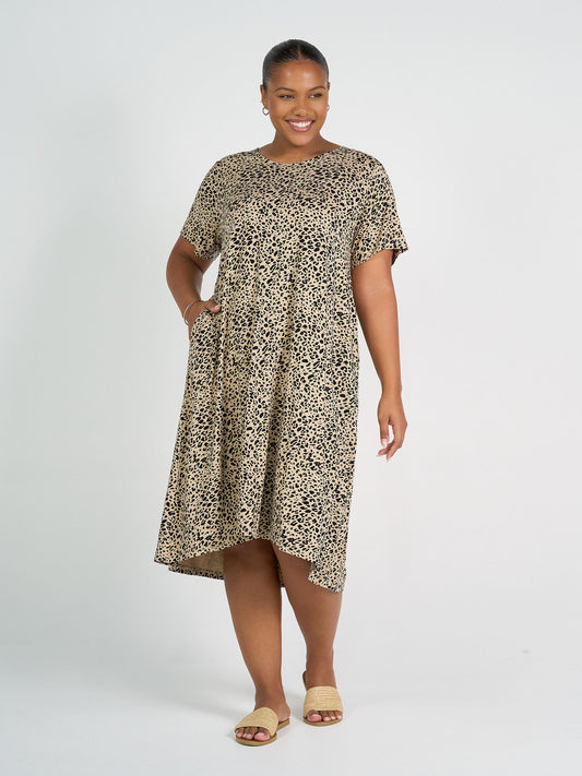 Sade Bamboo Oversized T-Shirt Midi Dress