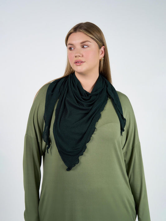 Sassoon Cashmere/Bamboo Scarf - Dark Green
