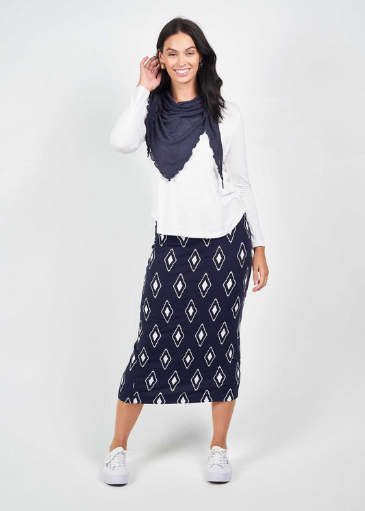 Sassoon Cashmere/Bamboo Scarf - Navy