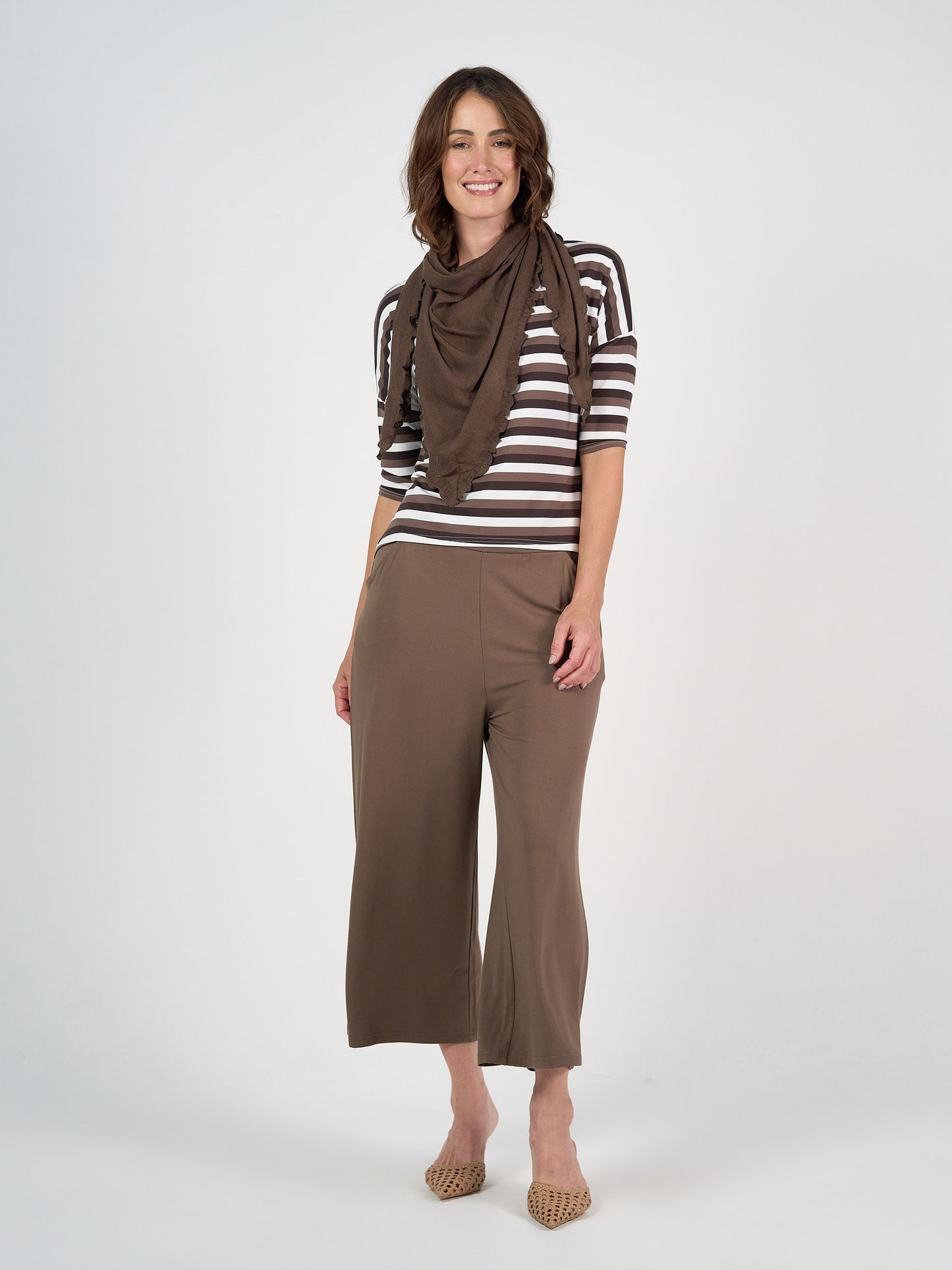 Sassoon Cashmere/Bamboo Scarf - Chocolate