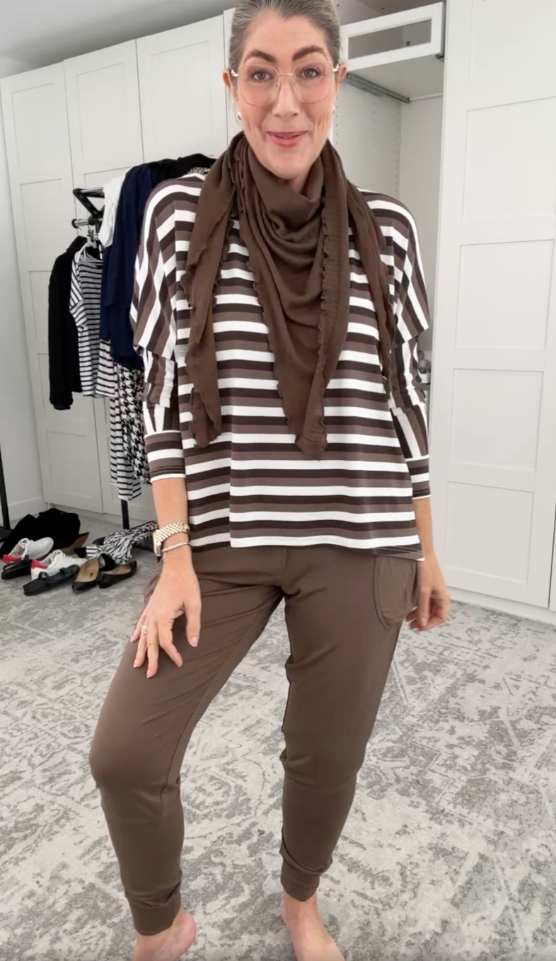 Lou Lou Australia Sassoon Cashmere/Bamboo Scarf in Chocolate, shown in a soft brown shade.