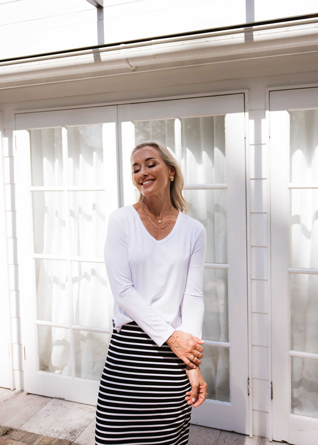 The V-Neck Set