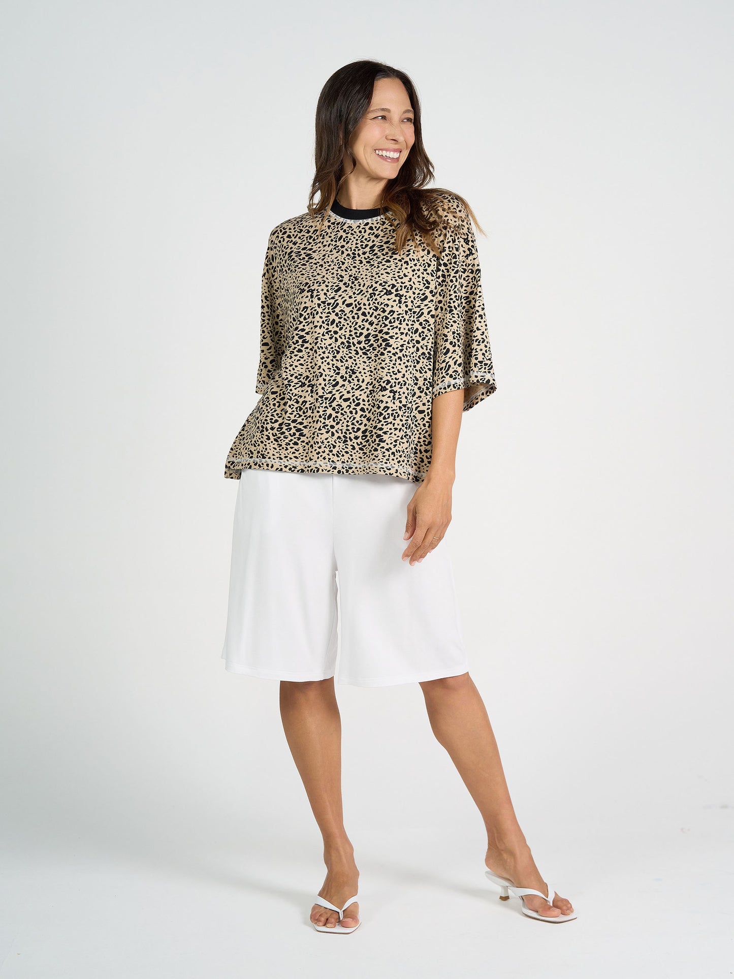 Simone Bamboo Shorts - White