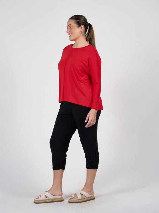 Perry Bamboo Cropped Pants - Black