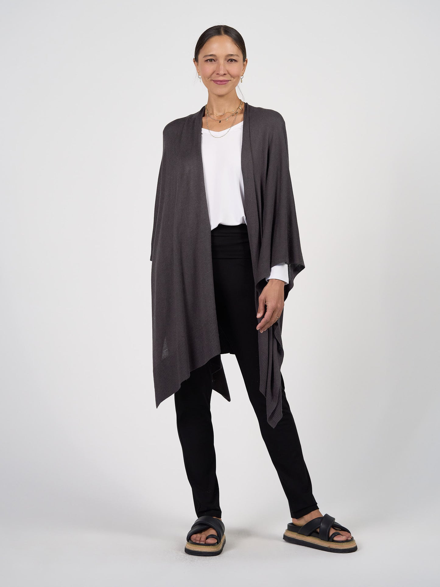 Supreme Cashmere/Bamboo Wrap - Steel