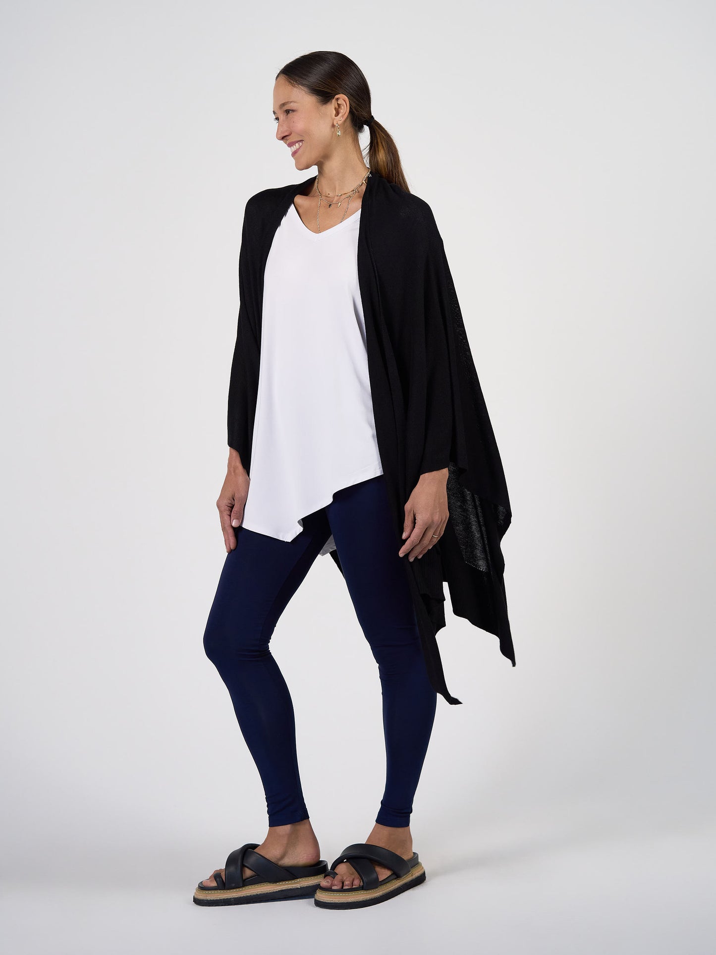 Luxe Bamboo Full-Length Legging - Navy