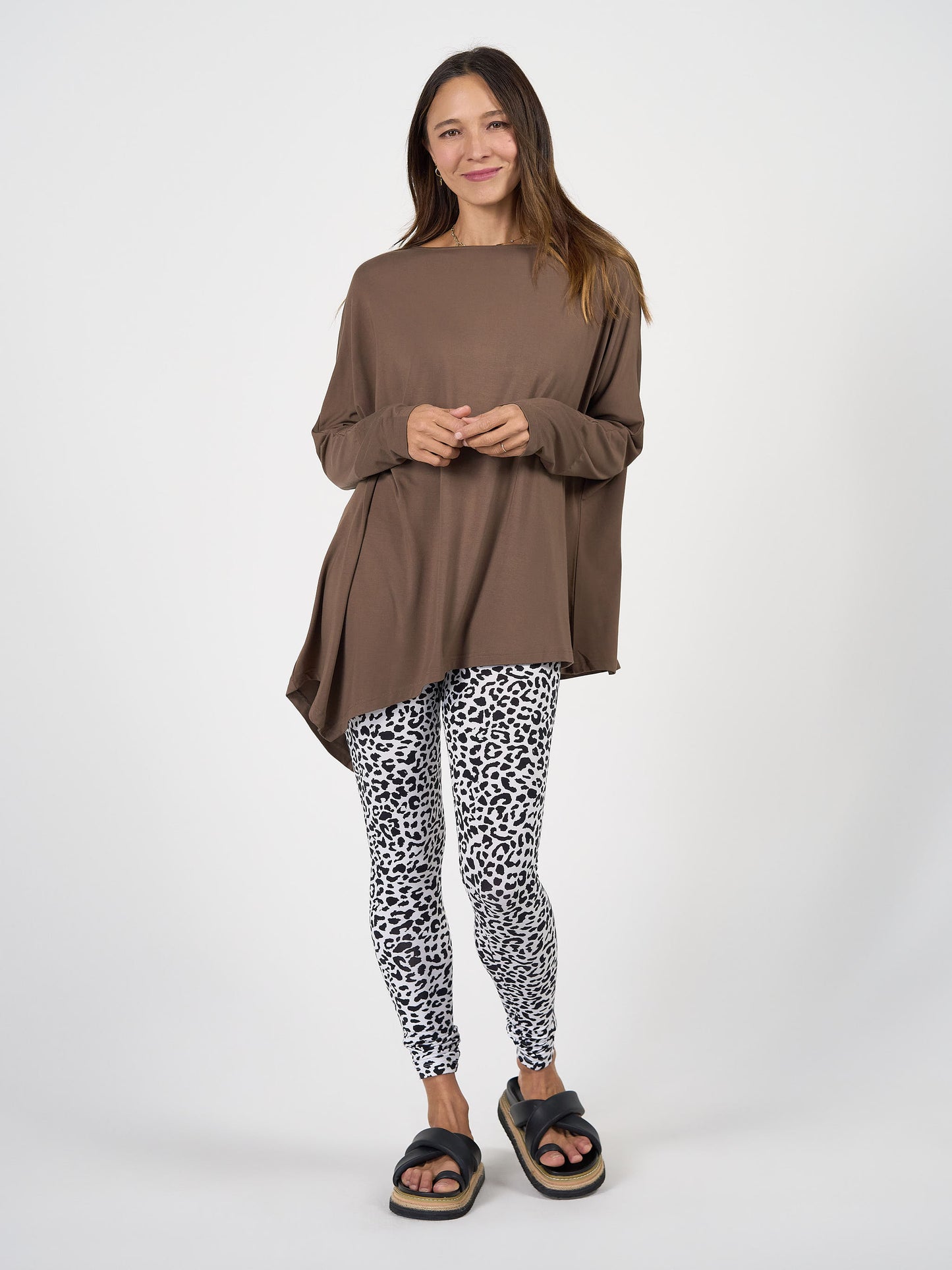 Susie Oversized Asymmetrical Bamboo Top