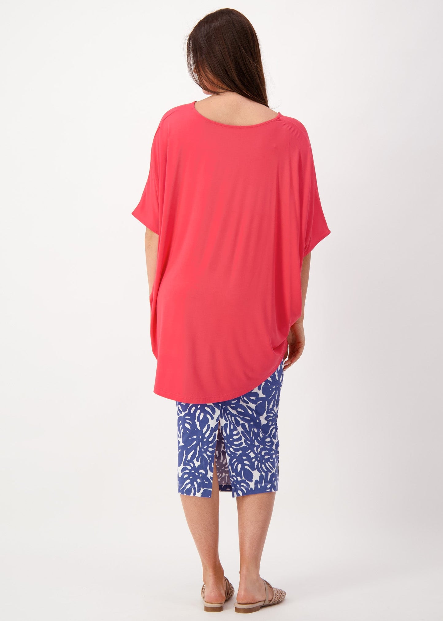 Tavera Oversized Bamboo Top - Berry