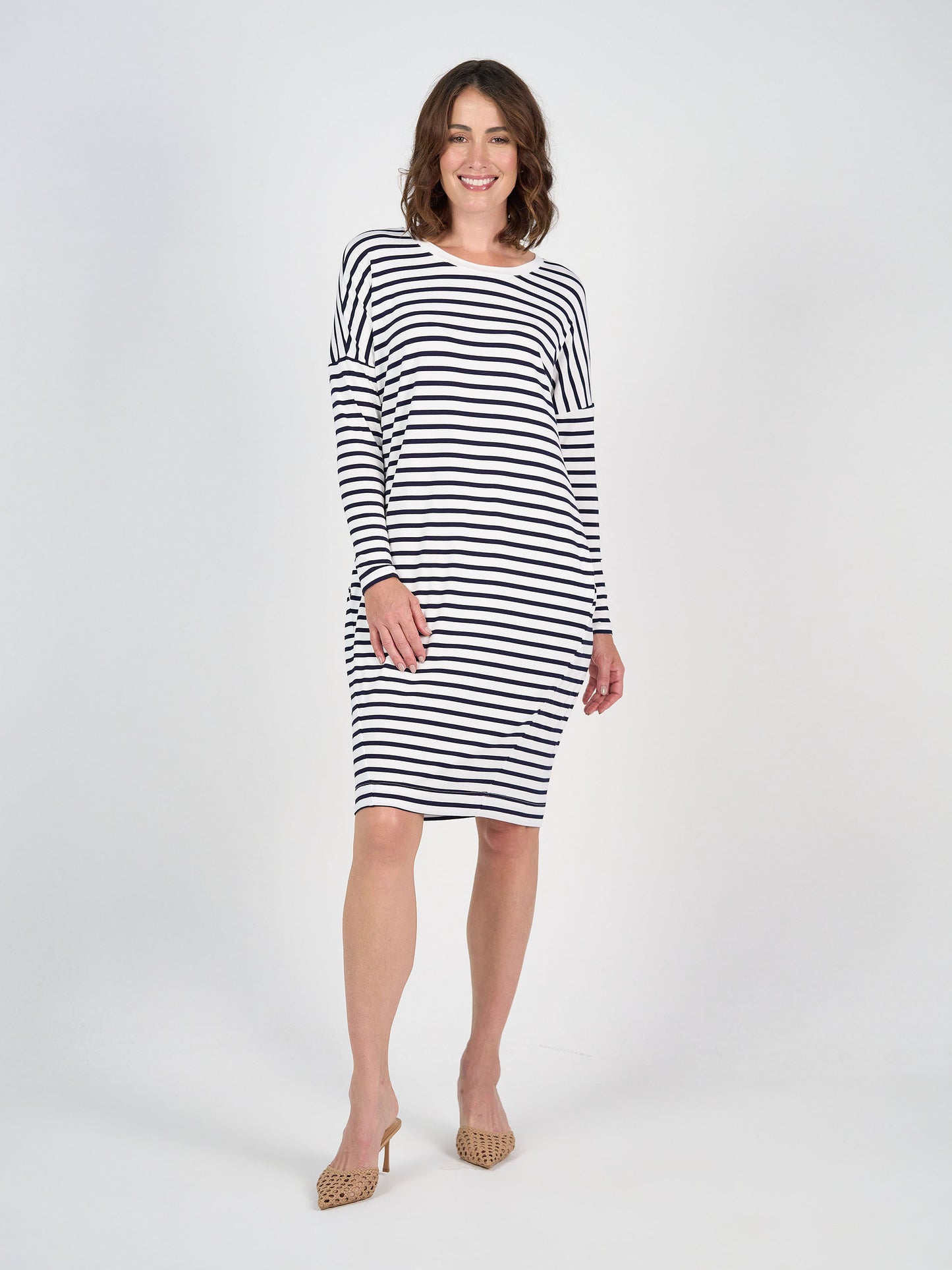 Turner Long-Sleeve Bamboo T-Shirt Dress
