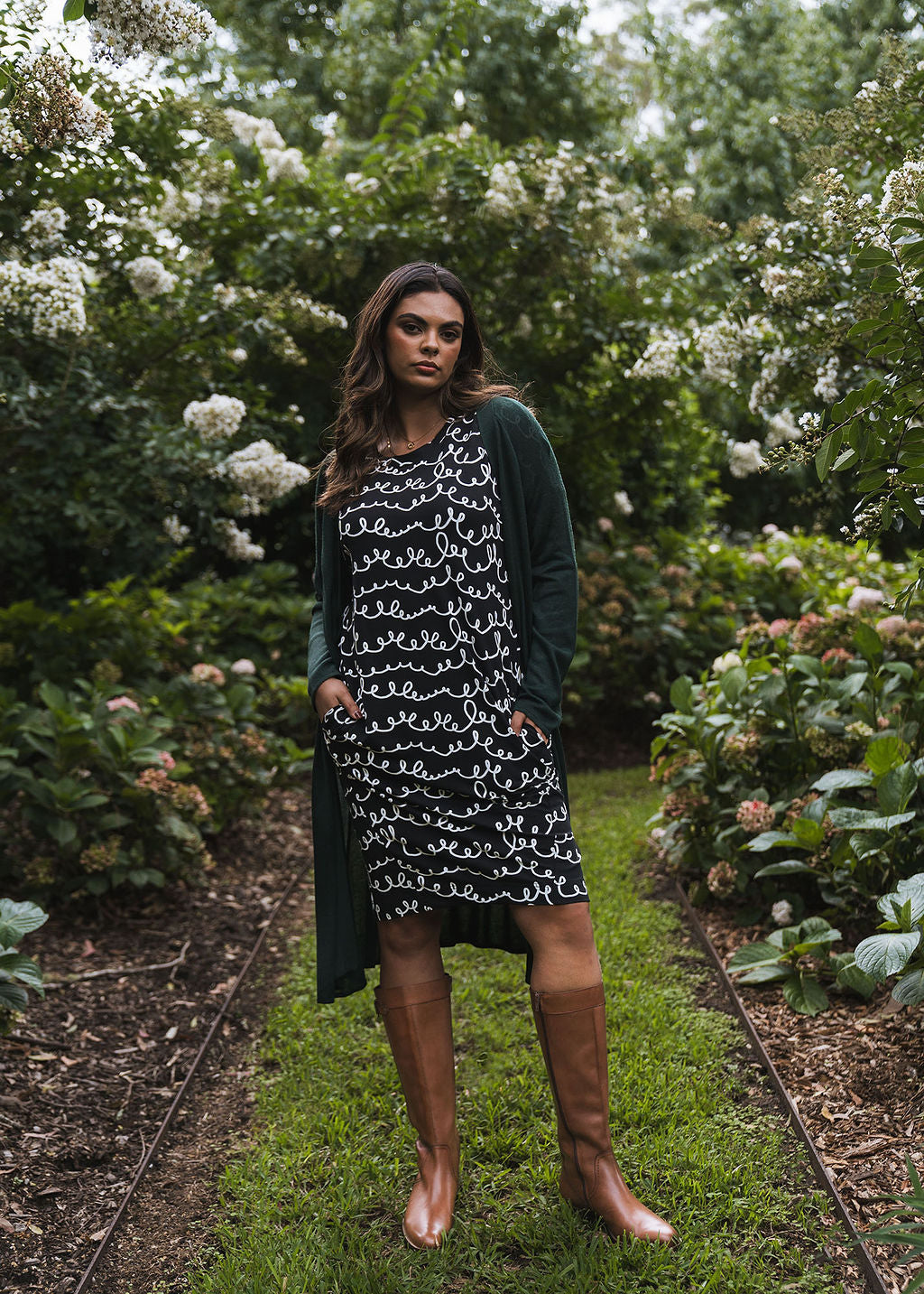 Turner Long-Sleeve Bamboo T-Shirt Dress