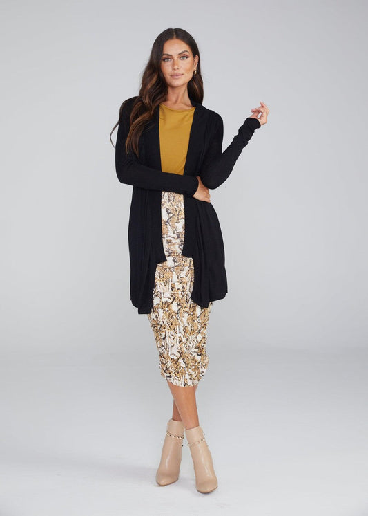 Lauper Cashmere/Bamboo Cardigan - Black