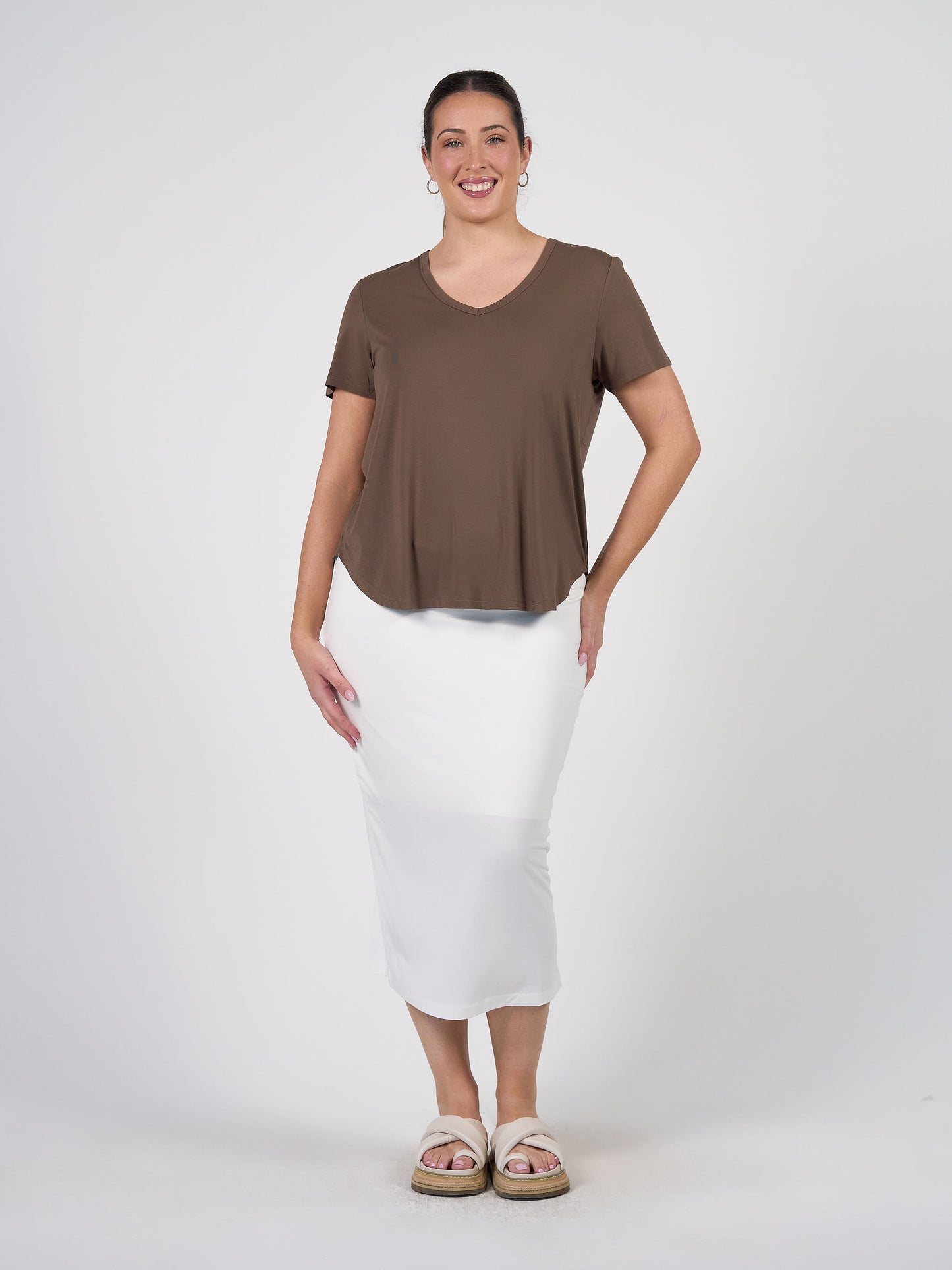Maxi Bamboo Whitney Tube Skirt - Cream