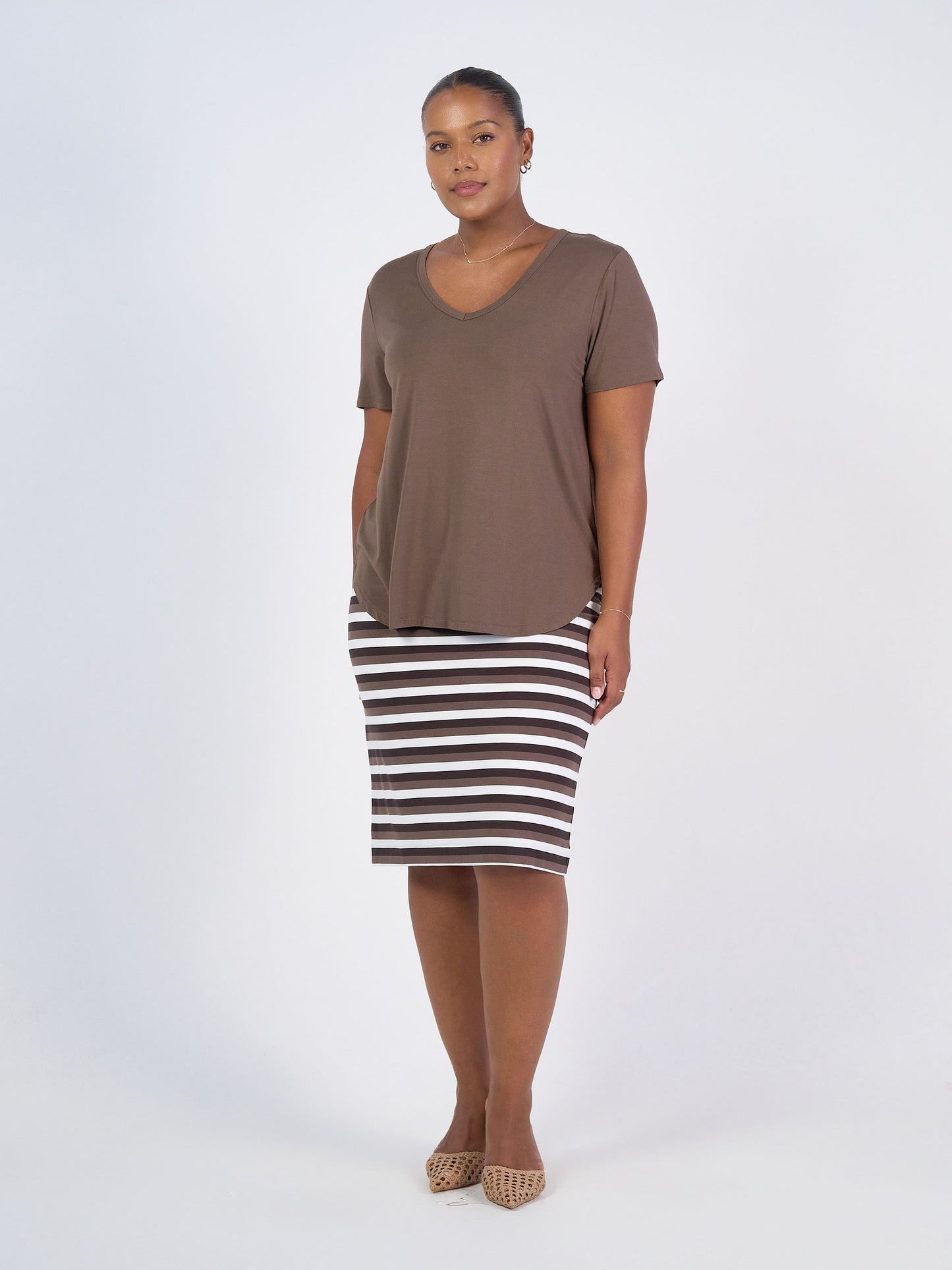 Veronica Bamboo V-Neck T-Shirt