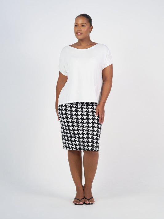 Wilde Bamboo Box Fit Tee - Cream