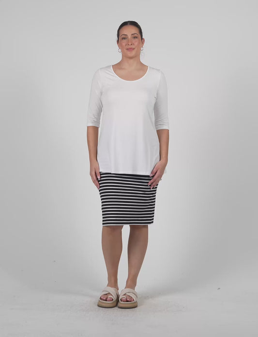 Aretha 3/4 Sleeve Bamboo Top