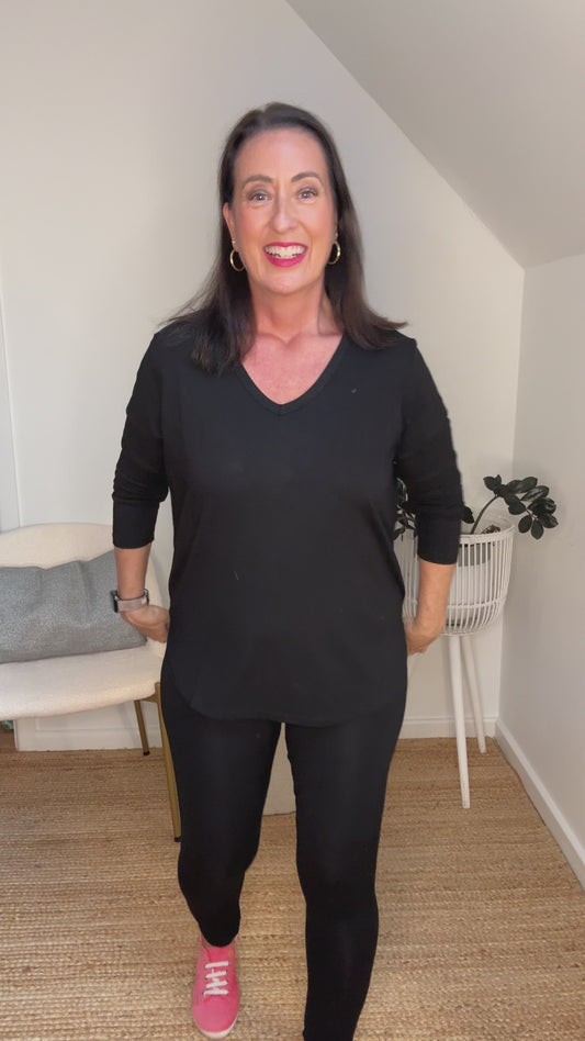 Luxe Bamboo Full-Length Legging - Black